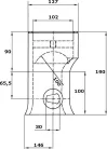 Cupa pentru sfera de 100 mm TIPO II