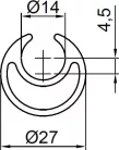 Țeavă de tensionare a prelatei 27mm 3,3m