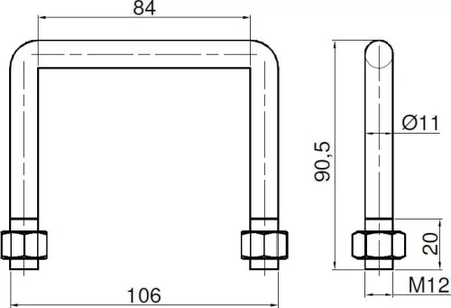 File de fixare U 95x91