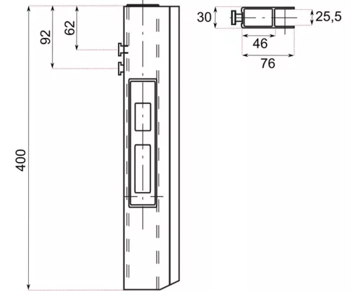 Blocaj cu came 400 stânga