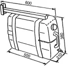 Rezervor de apă cu 25l consolă