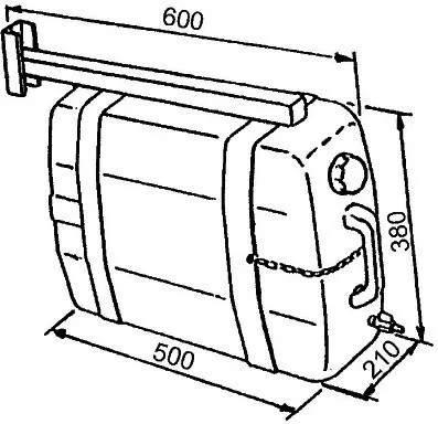 Rezervor de apă cu 25l consolă