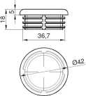 Capac de plastic 42