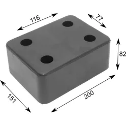 Cauciuc de impact 200 X 150 X 80