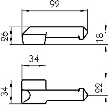 Bolt balama 6550N dreapta