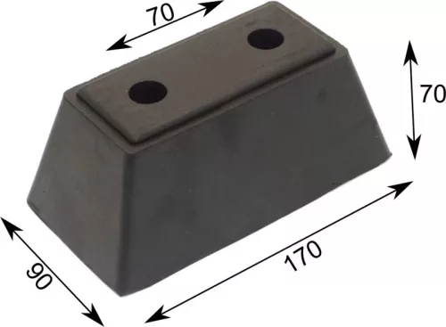 Cauciuc de impact 170 X 90 X 70