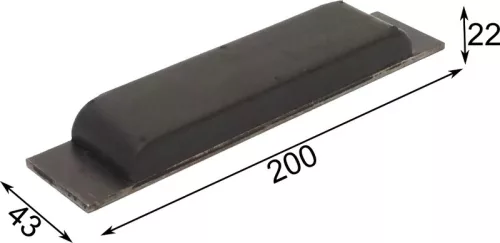 Bare de protecție din cauciuc pentru basculantă 200 X 43 X 22