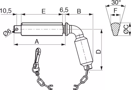 Robinet pentru sfera de 60 mm TIPO II