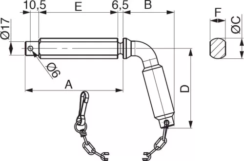 Robinet pentru sferă de 80 mm TIPO I