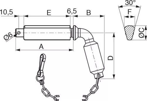 Robinet pentru sfera de 80 mm TIPO II