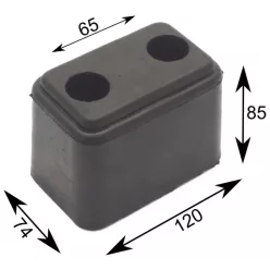 Bare de protecție din cauciuc 120 X 74 X 85