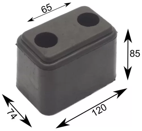 Bare de protecție din cauciuc 120 X 74 X 85