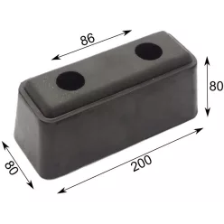 TAMPON CAUCIUC 200 X 80 X 80 X 80