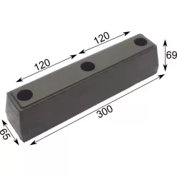 TAMPON CAUCIUC 300 X 65 X 70