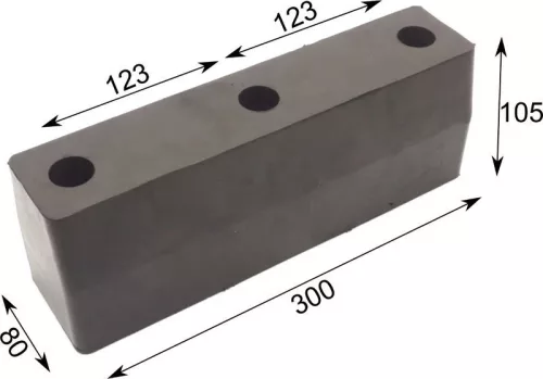 Tampon cauciuc 300 X 80 X 100