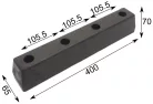 Bare de protecție din cauciuc 400 X 65 X 70