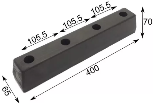 Bare de protecție din cauciuc 400 X 65 X 70