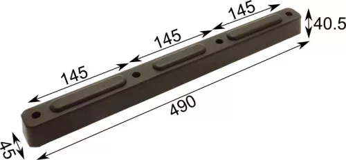 Bara de protecție din cauciuc 490 X 45 X 40