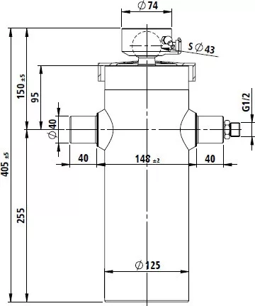 Munkahenger 405 / 1237 / 5tag / 6-12t