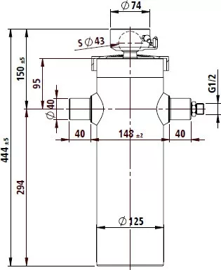 Munkahenger 444 / 1432 / 5tag / 6-12t