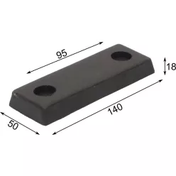 Cauciuc de impact 140 X 50 X 18