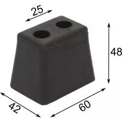 Bare de protecție din cauciuc 60 X 42 X 48