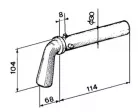 Înclinarea furcii pin de siguranță 90 grade 45T