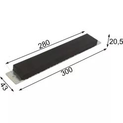 Tampon cauciuc pentru basculanta 300 X 43 X 20