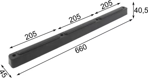 Cauciuc de impact 660 X 45 X 40