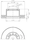 Disc de frână SAF 0702 Sauer