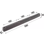 Tampon cauciuc pentru camionetă (pliată)