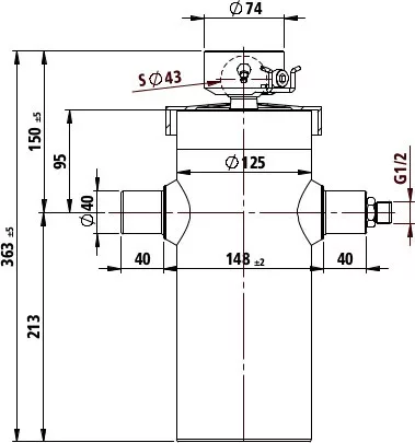 Munkahenger 363 / 816 / 4tag / 8-15t