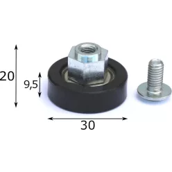 Cilindru 30mm EDSCHA negru