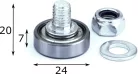 Cilindru 24mm EDSCHA 3004
