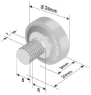 Cilindru 24mm EDSCHA 3004