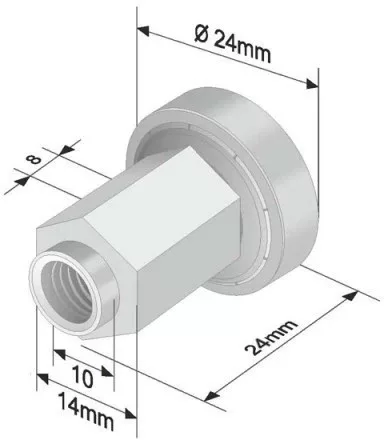 Cilindru 24mm EDSCHA 3367
