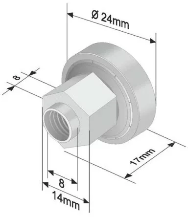 Cilindru 24mm EDSCHA 3968