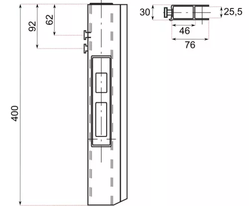 Cam lock 400 flanșă stânga