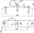 Suport fix din plastic 42
