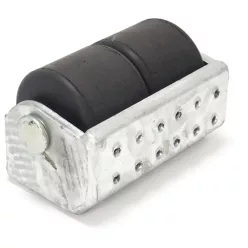   Bara de protecție cu role în carcasă metalică orizontală dublă