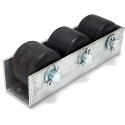   Bara de protecție cu role triplă în carcasă metalică verticală