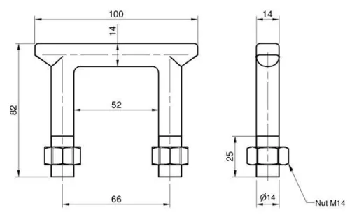Tab-ul de fixare U 66x82