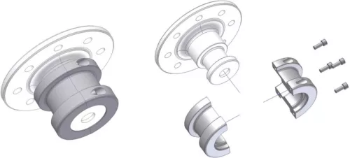 GF Adaptor pentru pivotul de reglare 2"/3,5"