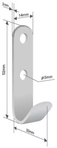 Suport pentru perete lateral 14x52