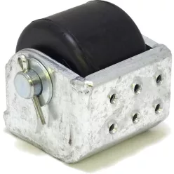   Bara de protecție cu role în carcasă metalică orizontală simplă