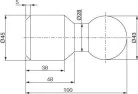 Set de bile cu înclinare orizontală 43mm