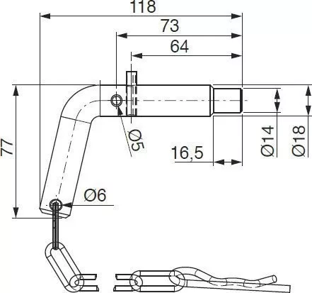 Set de bile cu înclinare orizontală 43mm
