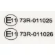 Placă de certificat de tip Underrun autoadezivă