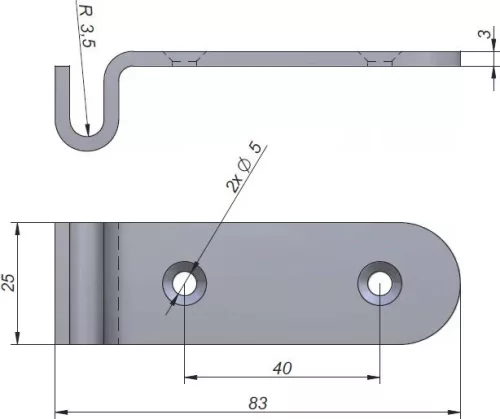 Strangulator excentric de buzunar 83x25