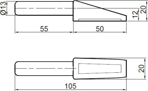 Stift de balama sudabil 13mm